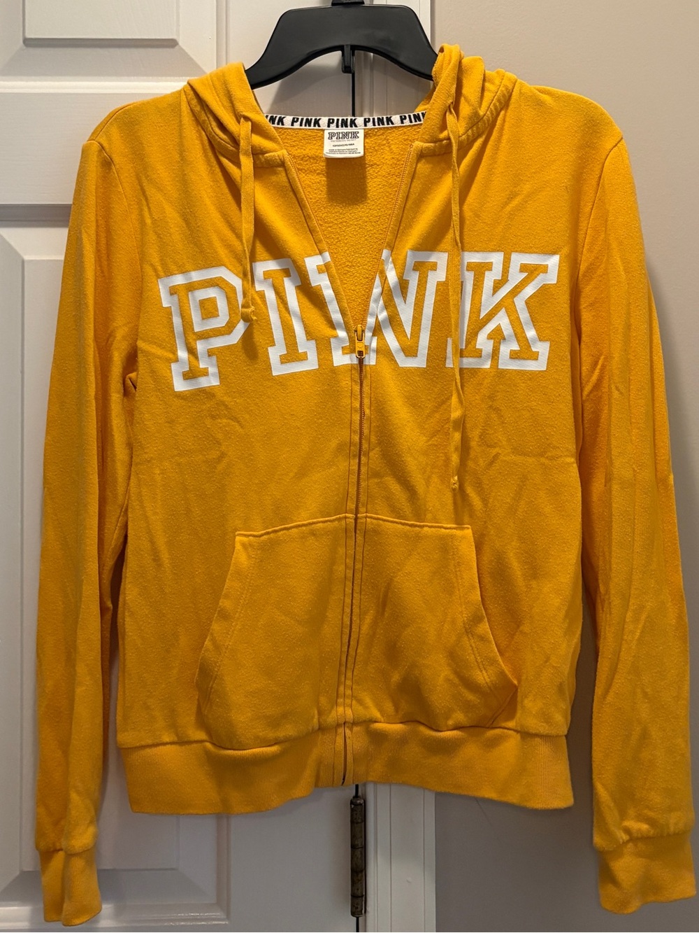 [Open to Offers]Victoria’s Secret Pink Zip up in [Yellow] - Size [S]